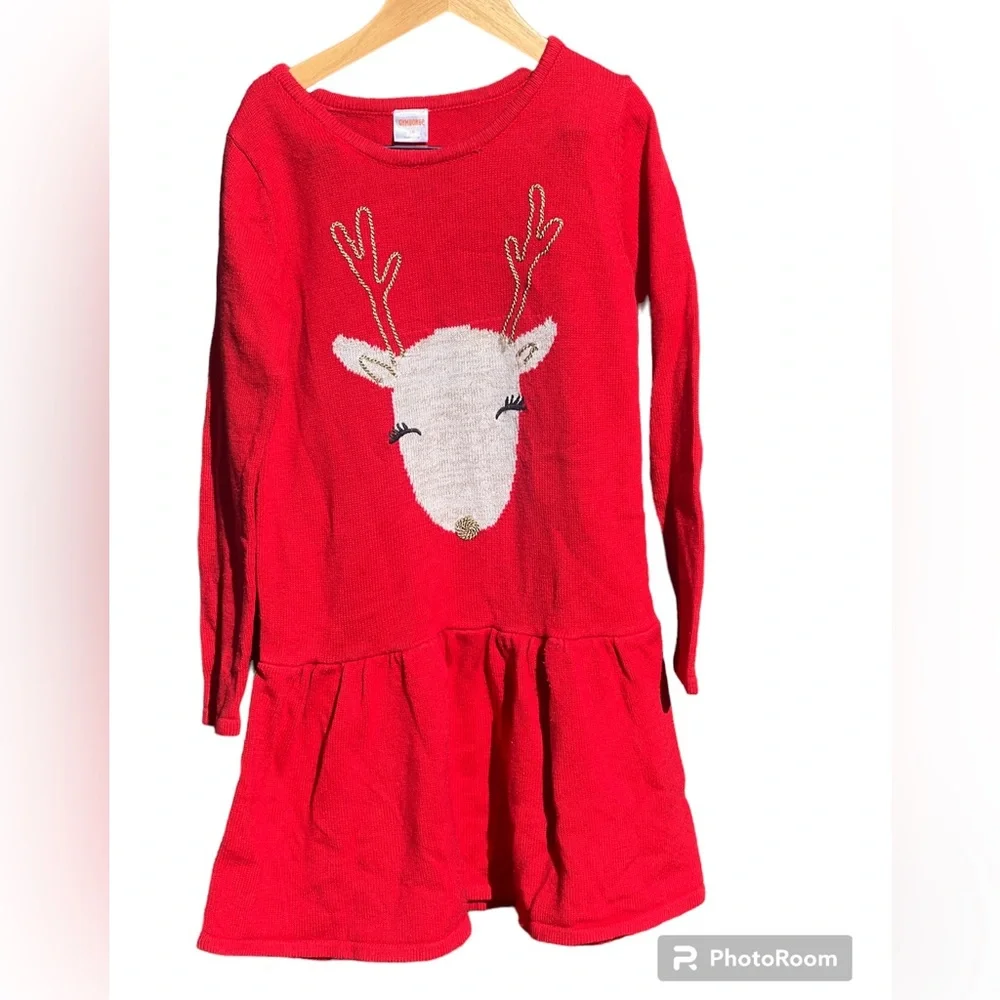 Gymboree Reindeer Holiday Sweater Dress